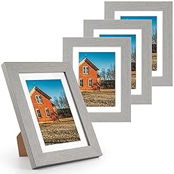 Golden State Art, 5x7 Picture Frame Set of 4