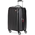 SwissGear 7585 Hardside Expandable Luggage with Spinner Wheels, Black, Carry-On 19-Inch