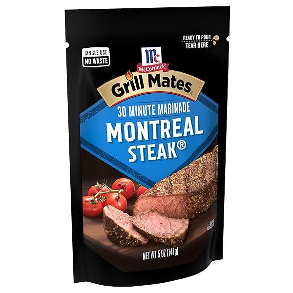 MCCORMICK GRILL MATES MONTREAL STEAK 30 MINUTE MARINADE, 5 OZ