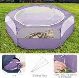 Pawaboo Small Animals Playpen Breathable Waterproof Tent Purple view 5