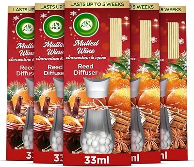 Air Wick Essential Oils Reed Diffuser Mulled Wine 5 x 30 ml