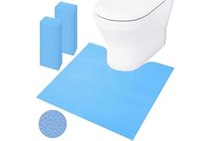 BREENHILL 50 Pack Disposable Toilet Mats for a Hygienic & Stress-Free Everyday Home Bathroom Experience,Toilet Floor Protector from Urine,Disposable Toilet Floor Mat for Urine