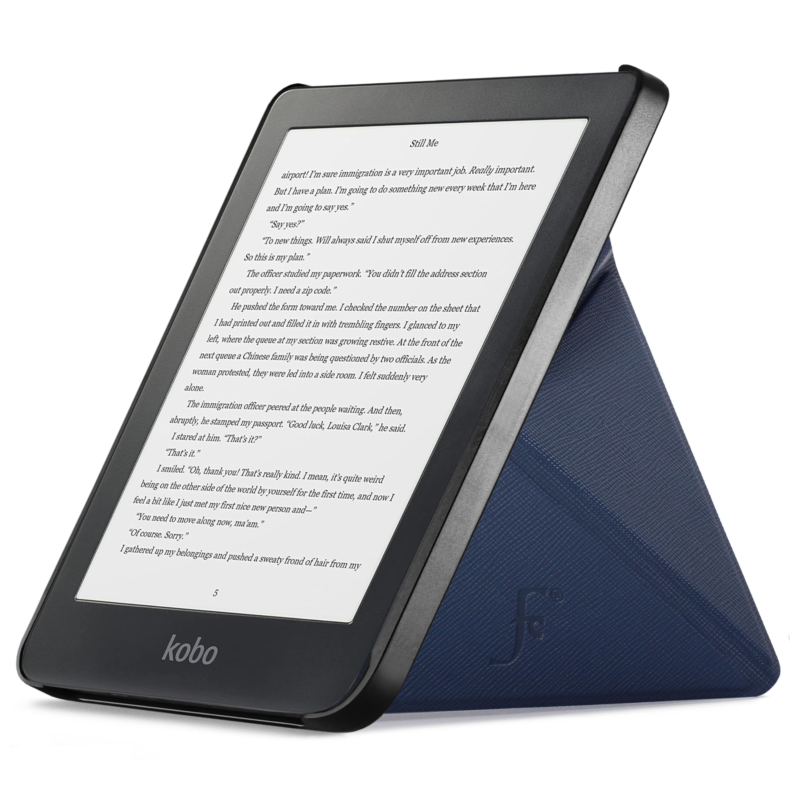 Forefront Cases Case for Kobo Clara HD - Protective Kobo Clara HD Case Cover and Folding Stand - Dark Blue - Slim and Lightweight, Automatic Sleep/Wake Up, Protective Kobo Clara HD Case, Cover