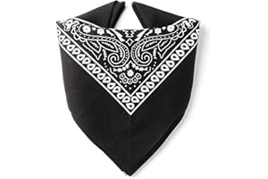The Peacock Crew Bandanas in Premium Soft Cotton for Men Women Kid Bandana Paisley Scarf Neckerchief Bulk or Single Gift Pack