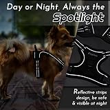 Eagloo Small Dog Harness Adjustable Front Clip No Pull Reflective Black XS view 8