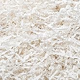 Wowxyz 2 LB Crinkle Cut Paper Shred White Crinkle Shredded Paper - Gift Box Baskets Bag Filler - Confetti Stuffing for Birthday, Holiday Gift Packaging Wrapping