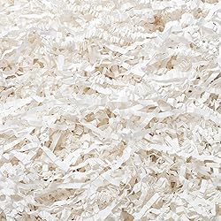 Wowxyz 1 LB Crinkle Cut Paper Shred White Crinkle