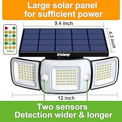 intelamp Solar Flood Lights Outdoor