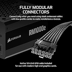 CORSAIR RM1000e (2025) Fully Modular Low-Noise ATX