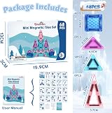 Dreamon 68 PCS Mini Magnetic Tiles Set Ice & Snow Travel Box view 2