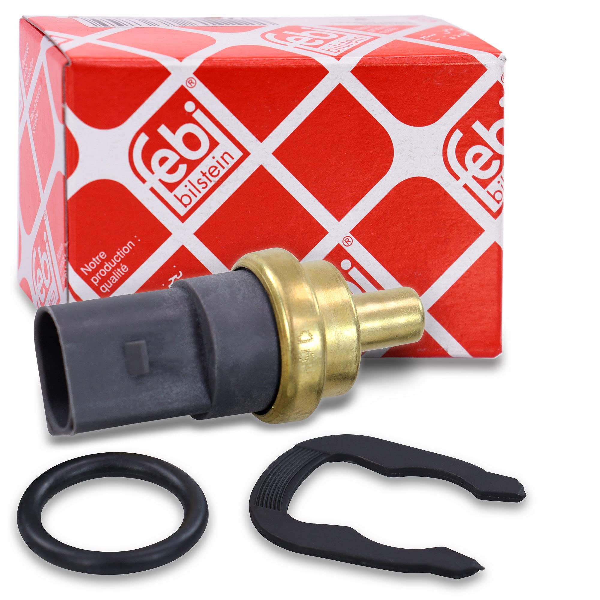 febi bilstein 29318 Coolant Temperature Sensor with seal and retaining spring, pack of one