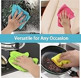 HOMEXCEL Microfibre Cloths 8 Pack Assorted Colors 29x29 cm view 7