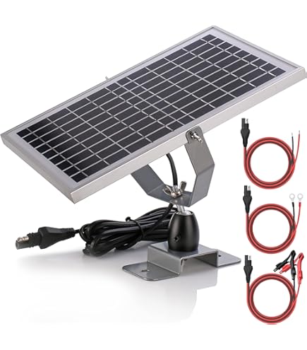 Overcharge Protection Solar Battery Trickle Charger Maintainer 20W