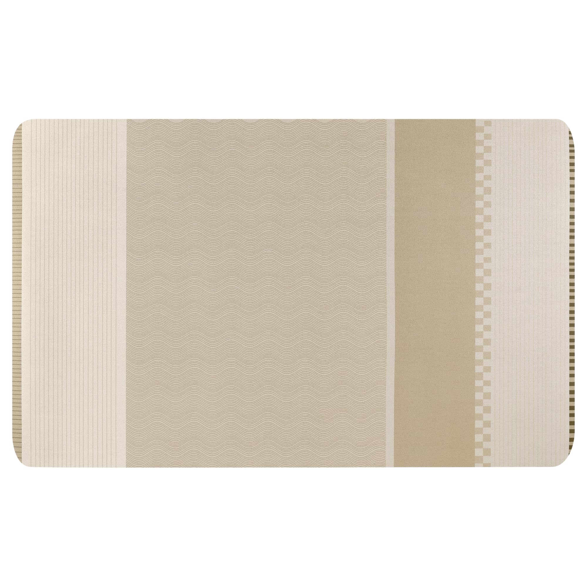 Uxcell Modern Soft Comfort Kitchen Rug Absorbent Non Slip Kitchen Mat Washable Mats for Floor Brown-3 60 x 90 cm