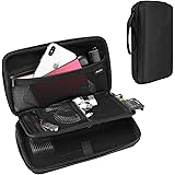ProCase Hard Travel Tech Organizer Case Bag for Electronics Accessories Charger Cord Portable External Hard Drive USB Cables