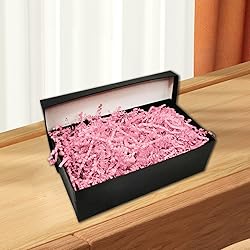2LB Pink Crinkle Cut Paper Shred Filler, Paper