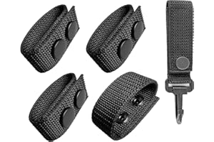 ZGJINLONG Duty Belt Nylon Keepers Tactical Gear Clip Holder Key for 2" Law Enforcement Police Belt Accessories Military Molle Hook
