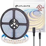Waterproof Warm White LED Light Strip, Premium High Density 3528 - 16.4 Feet, 600 LEDs, 3000K, 164 Lumens per Foot. 12V DC. U