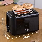 Bosch DesignLine Toaster 2-Slice Stainless Steel 970 W Black view 3