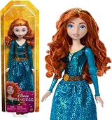 Mattel Disney Princess Merida Posable Doll with Sparkling Outfit HLW13