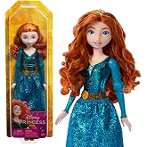 Mattel Disney Princess Merida Fashion Doll in Signature Look | Sparkling Fashion with Removable Skirt, Tiara &amp; Shoes, Posable &amp; Collectible, Inspired by Disney Pixar Brave Movie