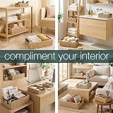 woodluv Storage Baskets Nesting Organiser 44x32x12.5 cm Seagrass view 2