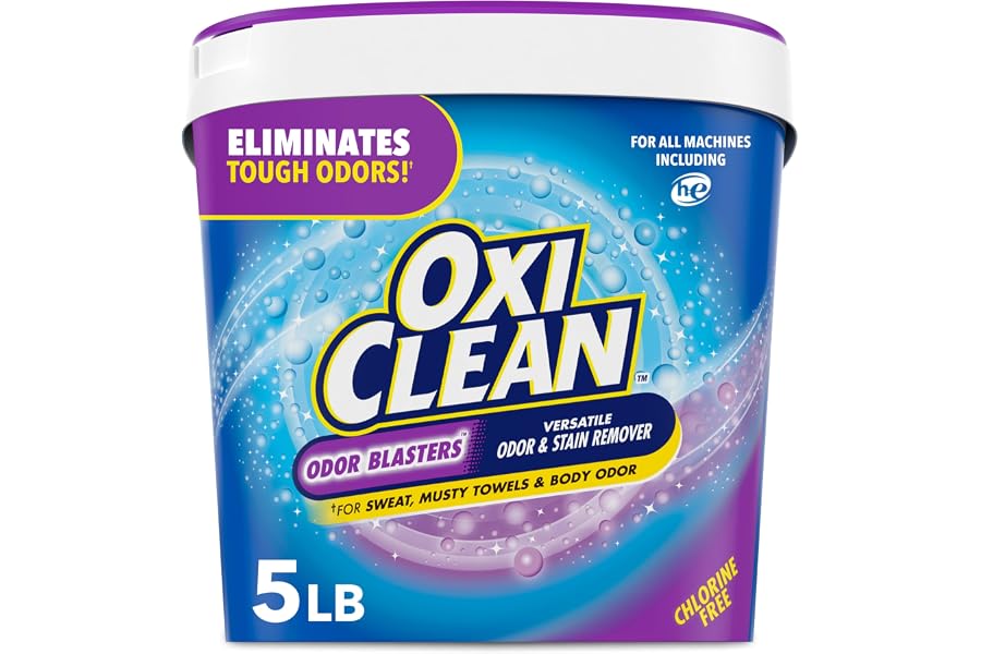 OxiClean Odor Blasters Versatile Odor and Laundry Stain Remover Powder, 5 lb