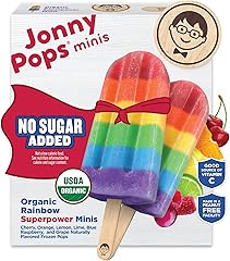 Jonnypops, Organic Superpower Rainbow Mini Pops, 6.72 Fl Oz