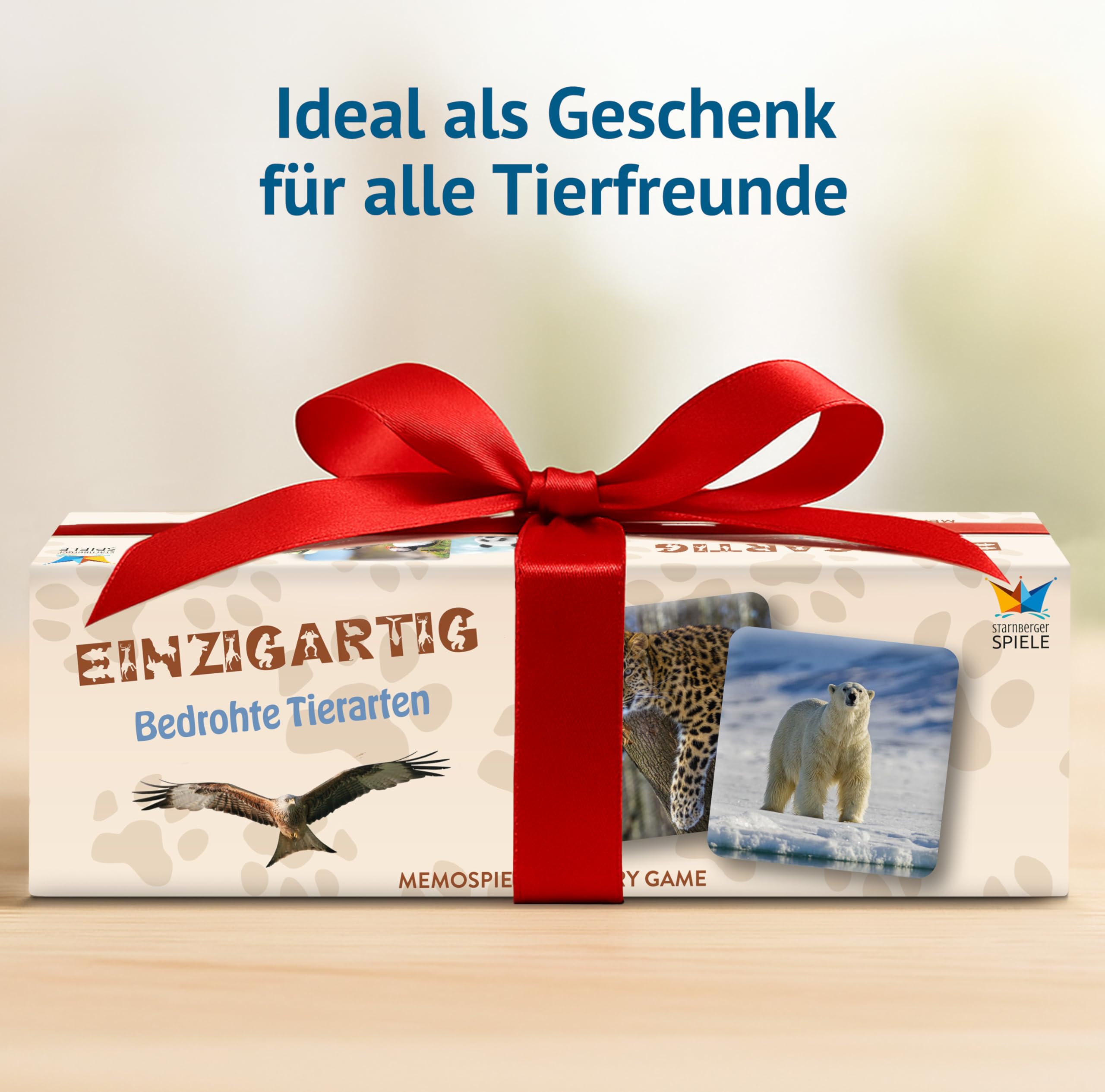 Starnberger Spiele - Einzigartig - Bedrohte Tierarten - Memospiel - Kartenspiel für Erwachsene und Kinder ab 6 Jahren - Geschenk für Tierliebhaber 7