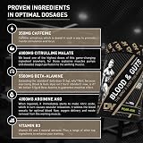 DY Nutrition Blood & Guts Pre Workout Powder Blueberry 380g 350mg Caffeine view 3