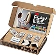 3M CLAW 3PH45M-4ESF Drywall Picture Temporary Spot, Holds 45 lbs, 4 Hangers, 4 Markers/Pack, 4 Pack, Silver