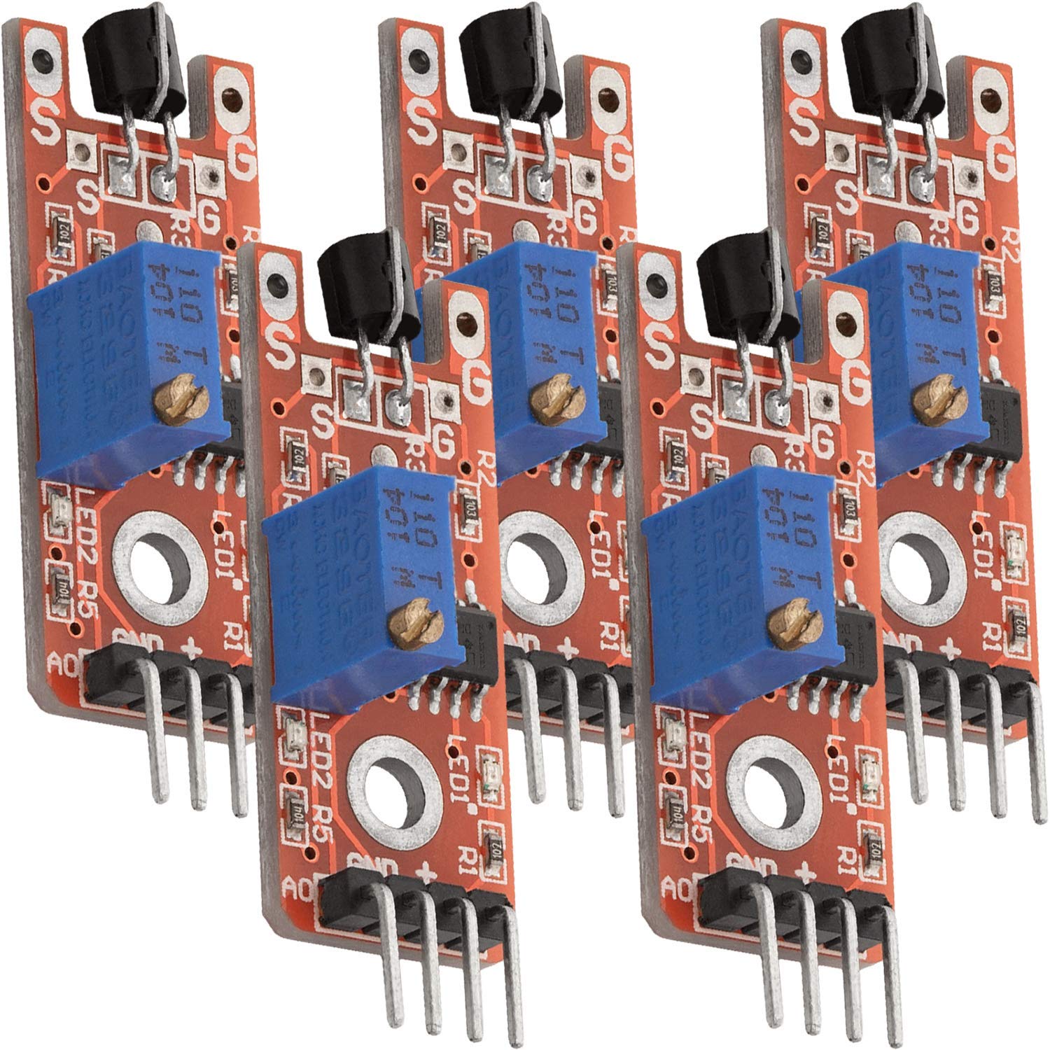 AZDelivery 5 x KY-036 Touch Sensor Module compatible with Arduino Including E-Book!