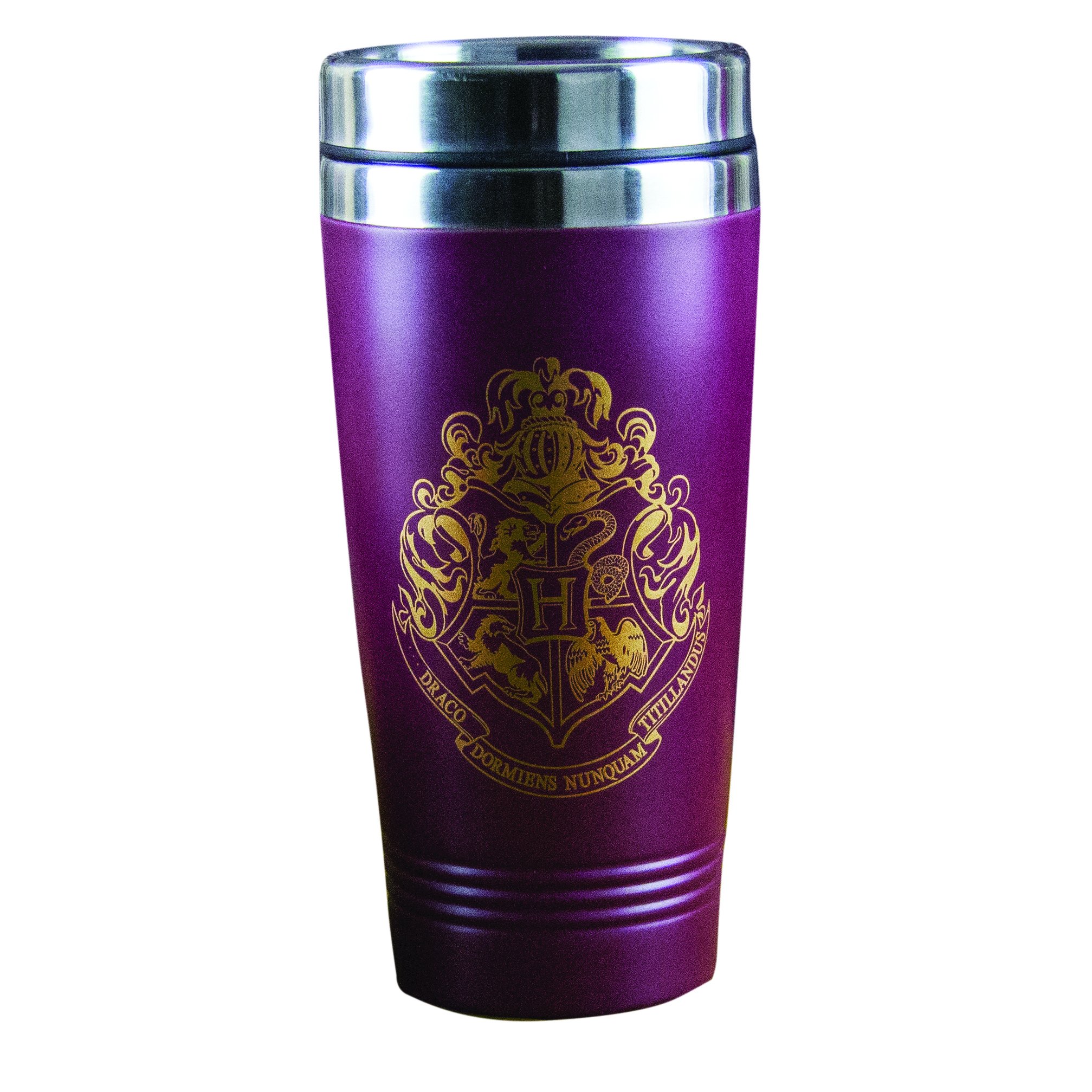 Paladone Harry Potter Hogwart Crest Travel Mug - Officially Licensed, Stainless Steel Cup for Hot and Cold Beverages 450ml (15 oz)