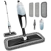 Spray Mop for Floor Cleaning: Microfiber Wet Dry Mops with 3 Washable Pads | Leak-proof Refillable Bottle, 360&deg; Swivel Head, Lightweight Floor Mops with Sprayer for Hardwood Laminate Tile Wood Vinyl