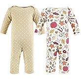 Hudson Baby Unisex Baby Thermal Coveralls 2pk, Creative Rainbows