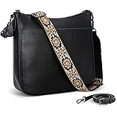 HESHE Leather Purses for Women Crossbody Bag Medium Shoulder Bags with Guitar Strap Satchel Travel Cross Body Purse | Leather, Purses, Medium, with Guitar Strap, Travel, Cross Body Purse