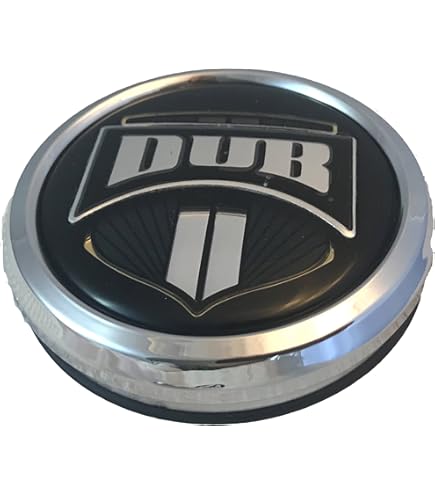 DUB Wheels 8530-15 Chrome Center Cap Set – 4 Caps With 2 Screws, Perfect Replacement!