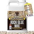 Petra Max Rock Glue for Landscaping, 2.5 Gallon - Wide Coverage & Pet Safe Mulch Glue for Rocks - Lockdown Gravel/Pebbles/Stones - Sticky Clear Gravel Binder & Decomposed Granite Stabilizer