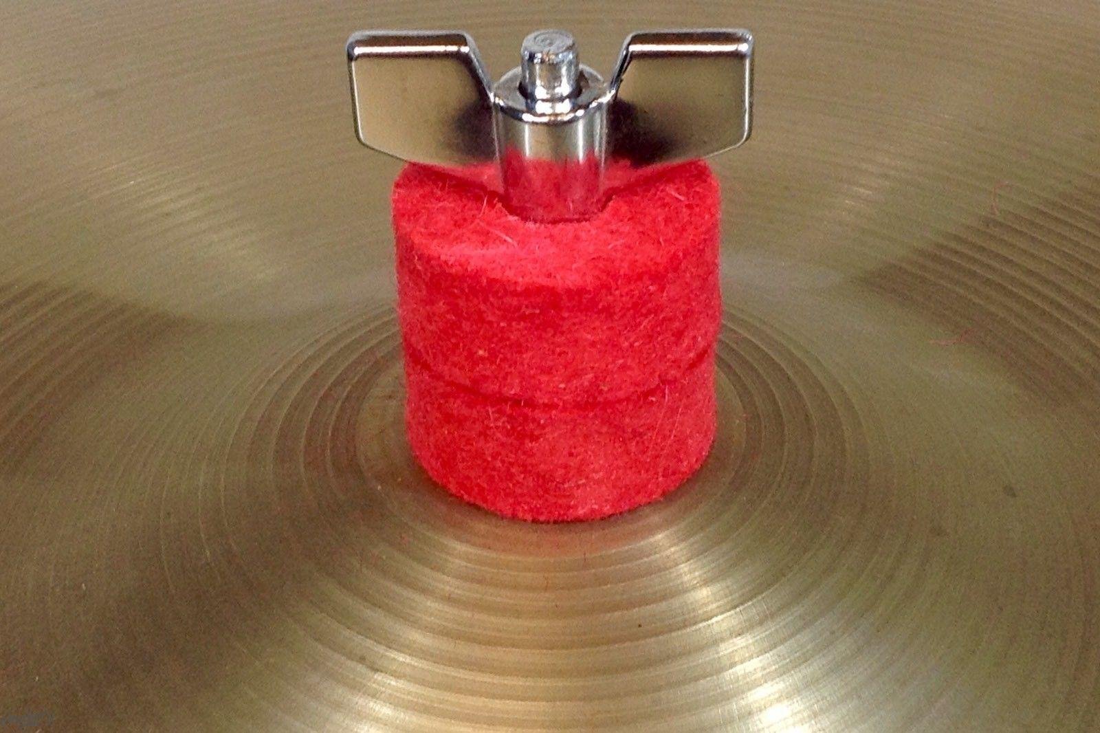 Red Cymbal Felts by RockSolid Drums - 8 PACK