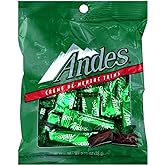 Andes (1) Bag Creme De Menthe Thins - Individually Wrapped Mint &amp; Dark Chocolate Candy Pieces - Peanut Free &amp; Gluten Free - Net Wt. 2.75 oz