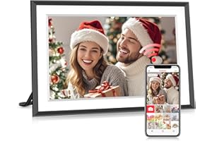 MAXANGEL Frameo 10.1" WiFi Digital Picture Frame, Smart Cloud Electronic Photo Frame with 32GB Memory 1280x800 HD IPS Touch Screen Slideshow Auto-Rotate Wall Mounted, Share Photos/Videos from Phone Remotely