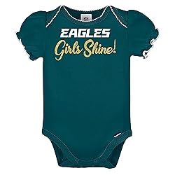 Gerber Baby Girl's NFL 3 Pack Short Sleeve Onesie