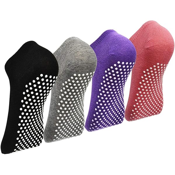 Lot De 10 Paires Chaussettes Pilates & Yoga Femme - Antidérapantes, Semelle Silicone, Taille Unique - Idéales Danse, Fitness