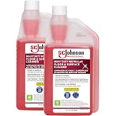 SC Johnson Professional Heavy Duty Neutral Floor Cleaner, 32 oz, 2 Pack | Neutral pH cleaner for daily floor and hard surface cleaning in high traffic areas; two 32 fl oz bottles, Makes 128 Gallons