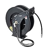 AmazonCommercial Grease Hose Reel Retractable Heavy Duty 1/4" x 50' Premium SAE.100R2AT High Pressure Hose Max 5800 PSI