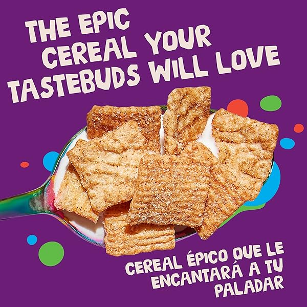 CINNAMON TOAST CRUNCH BREAKFAST CEREAL, CRISPY CINNAMON CEREAL, 12 OZ