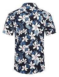 COOFANDY Mens Floral Hawaiian Shirts Tropical