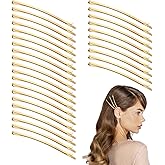 Tyqour 30pcs Jumbo Bobby Pins 3.35 Inch Long Bobby Pins for Thick Updo Hair, Metal Hair Clips Hairpins Hair Accessories for Women, Gold Long Hair Pins Hair Clips Hairpins Hair Accessories