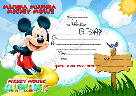 40 Ideas De Invitaciones De Micky Mouse Invitaciones De 40 Ideas De Invitaciones De Micky Mouse Invitaciones De