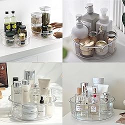 vacane Clear Lazy Susan Organizer 10” Plastic